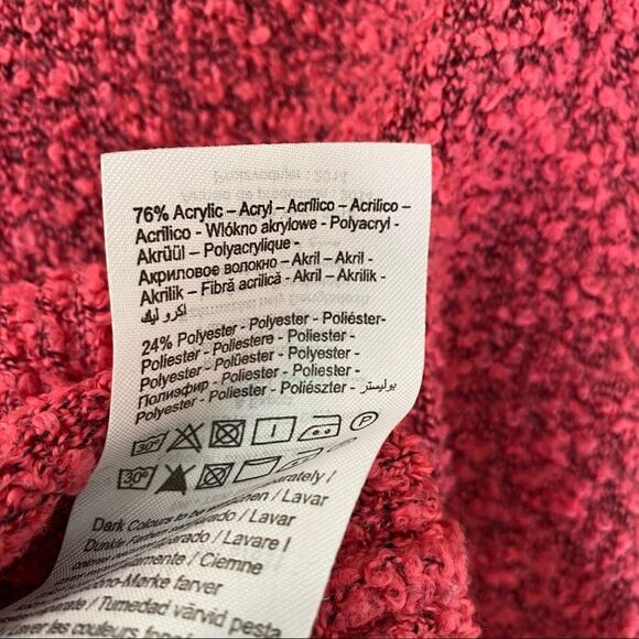 Noisy May - Textured Crop Pink/Black Sweater - Picture 12 of 13